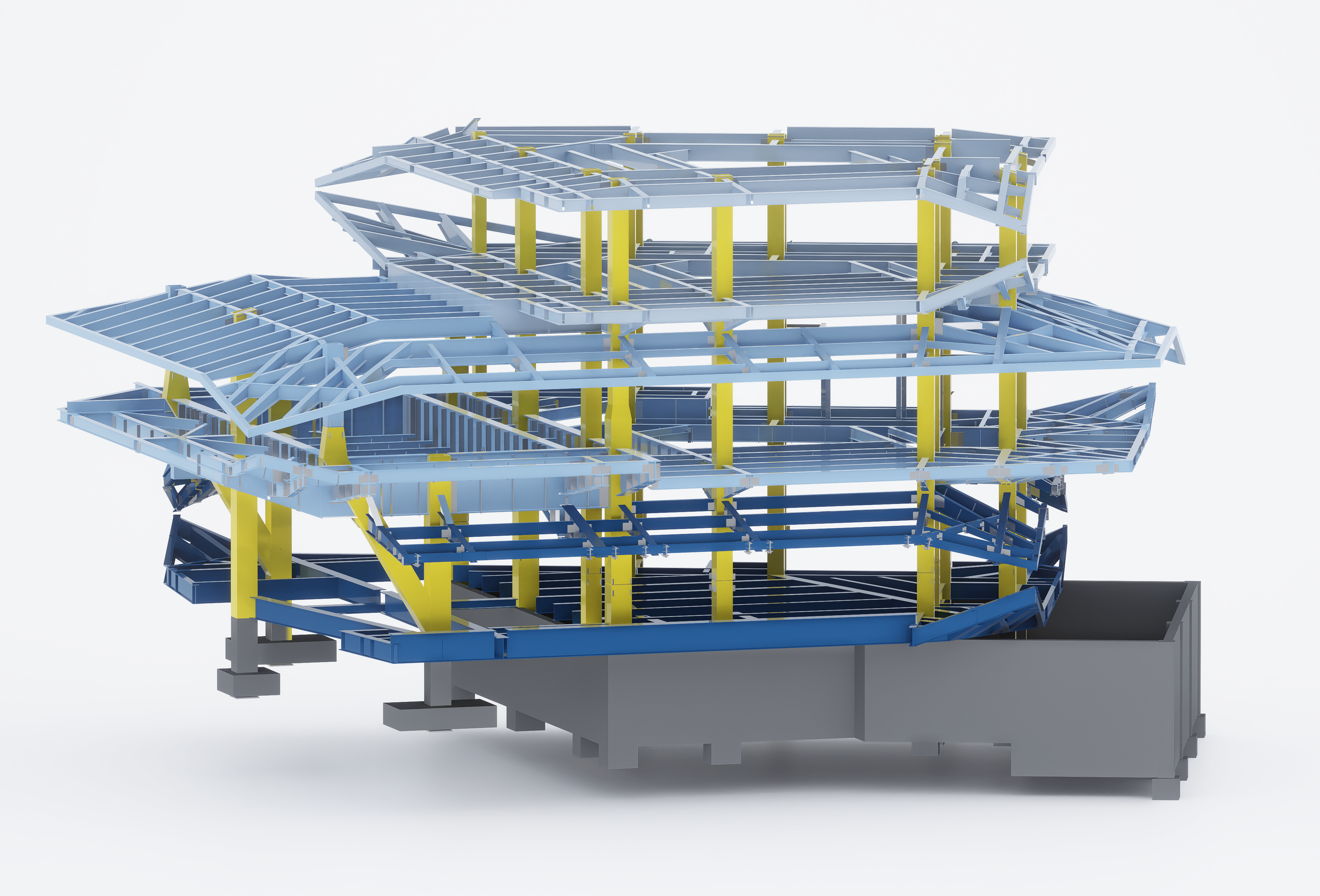 44 型钢混凝土柱+H型钢梁+混凝土楼板+混凝土基础©line+.png
